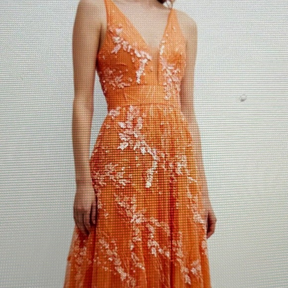 Dress the Population Dresses & Skirts - Dress the population black label. Brand new with tags. Coral beaded gown. Size s